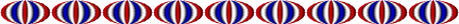 red, white and blue decoration