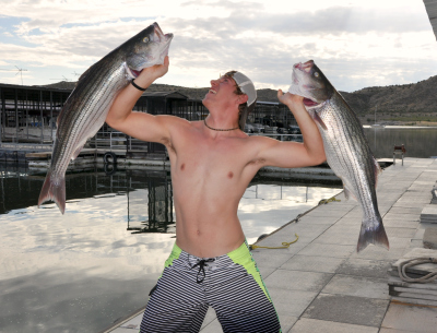 Striped Bass Fishing with Rio Grande Guide Service