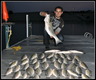 White Bass and Striped Bass Fishing with Guide, Billy Jack Miller